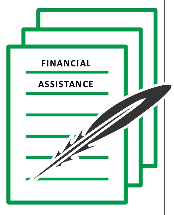 link to application for financial assistance.